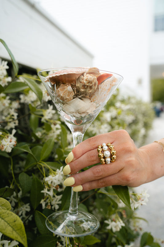 Golden Dome Tiered Ring