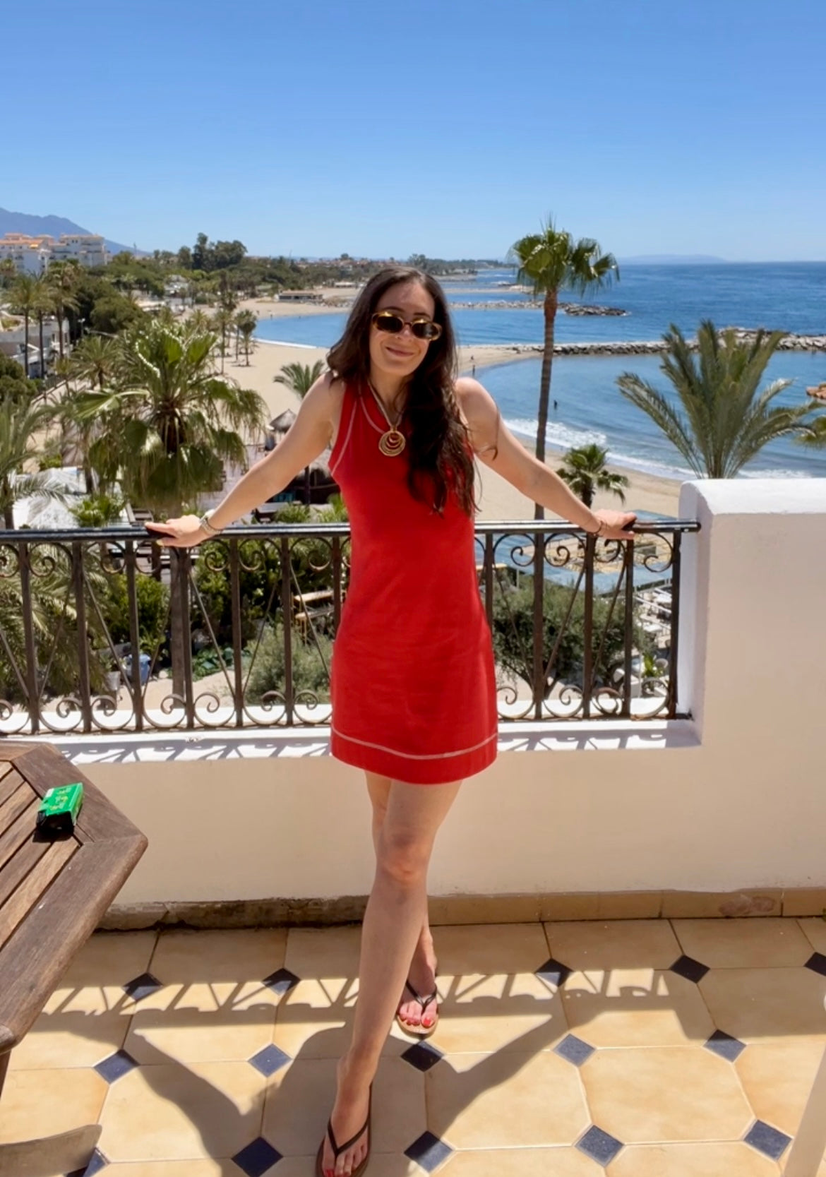 Riviera Red Casual Dress