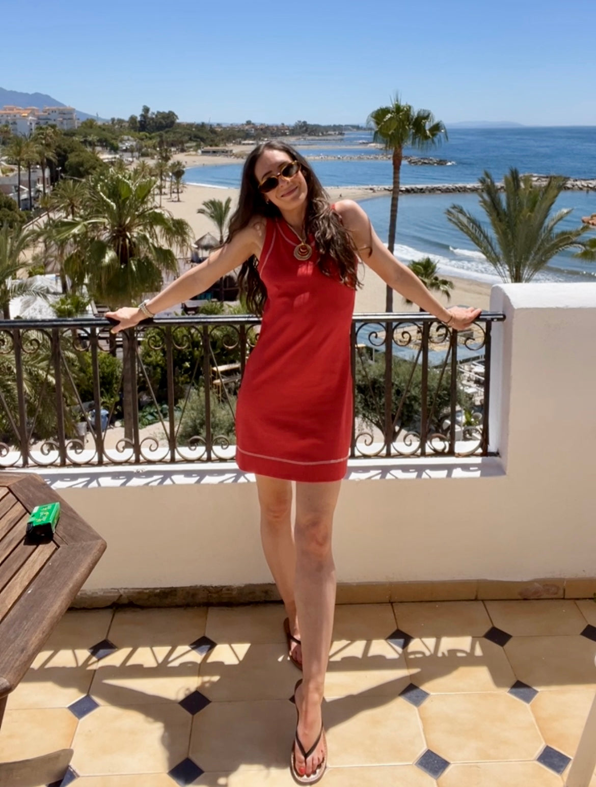 Riviera Red Casual Dress
