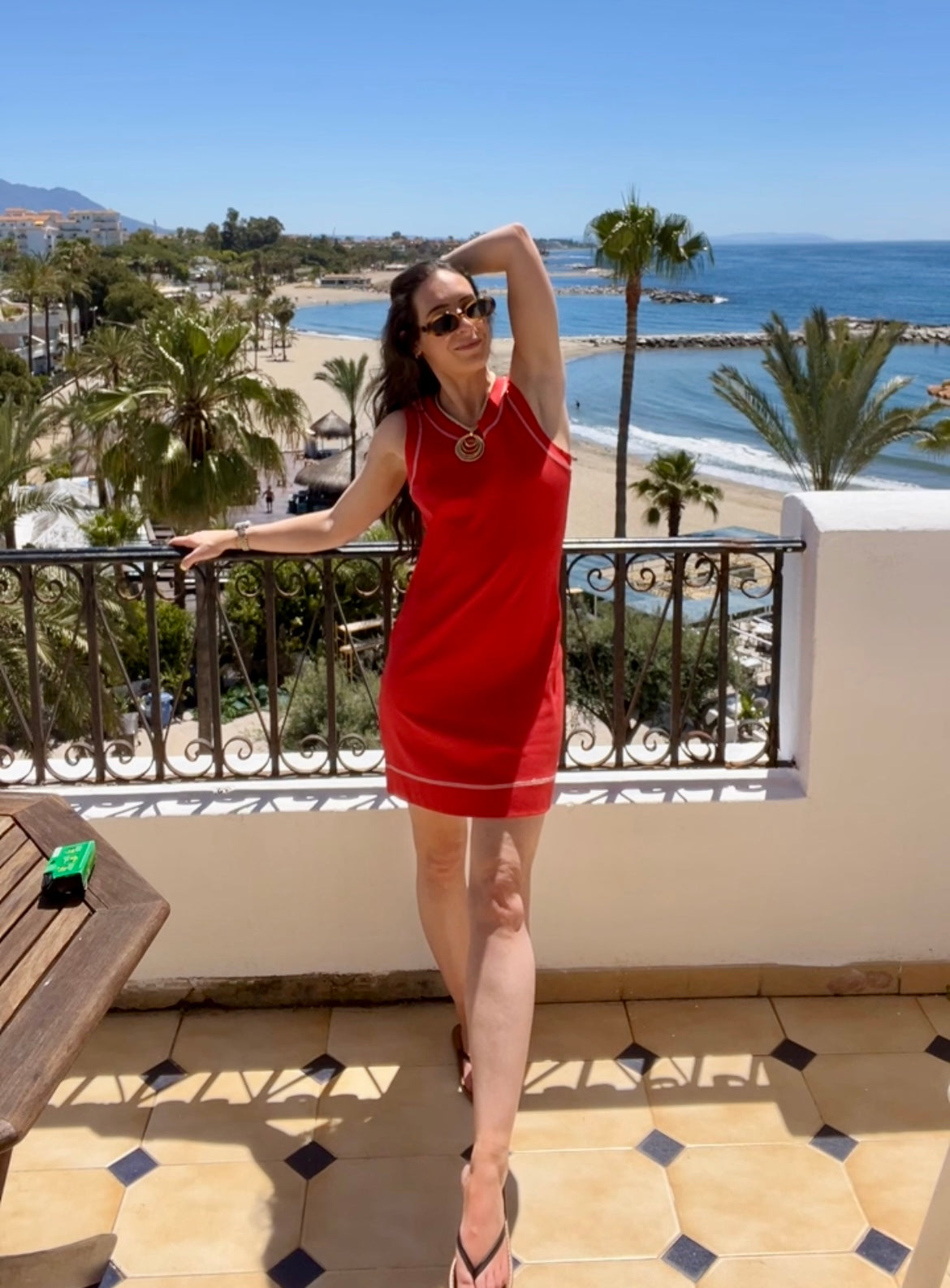 Riviera Red Casual Dress
