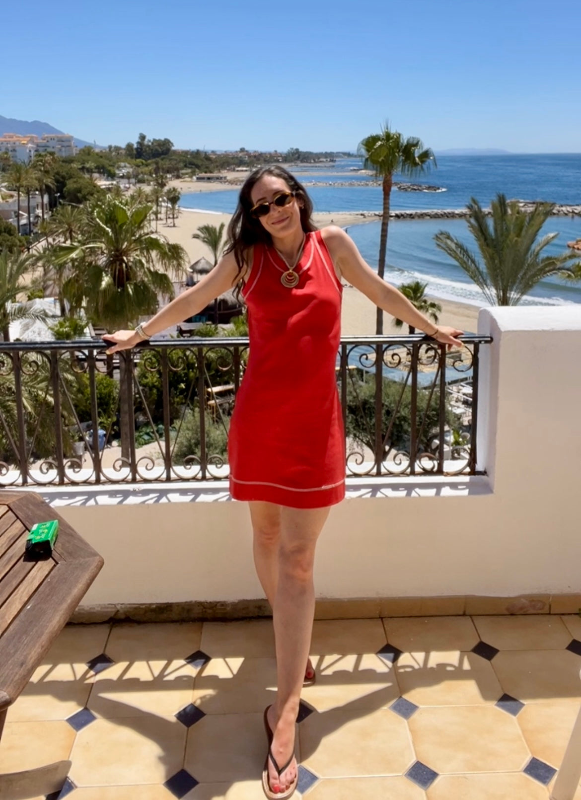Riviera Red Casual Dress