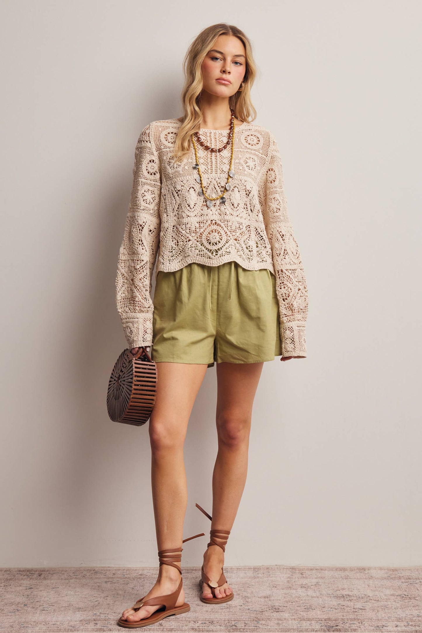 Seaside Linen Drawstring Shorts