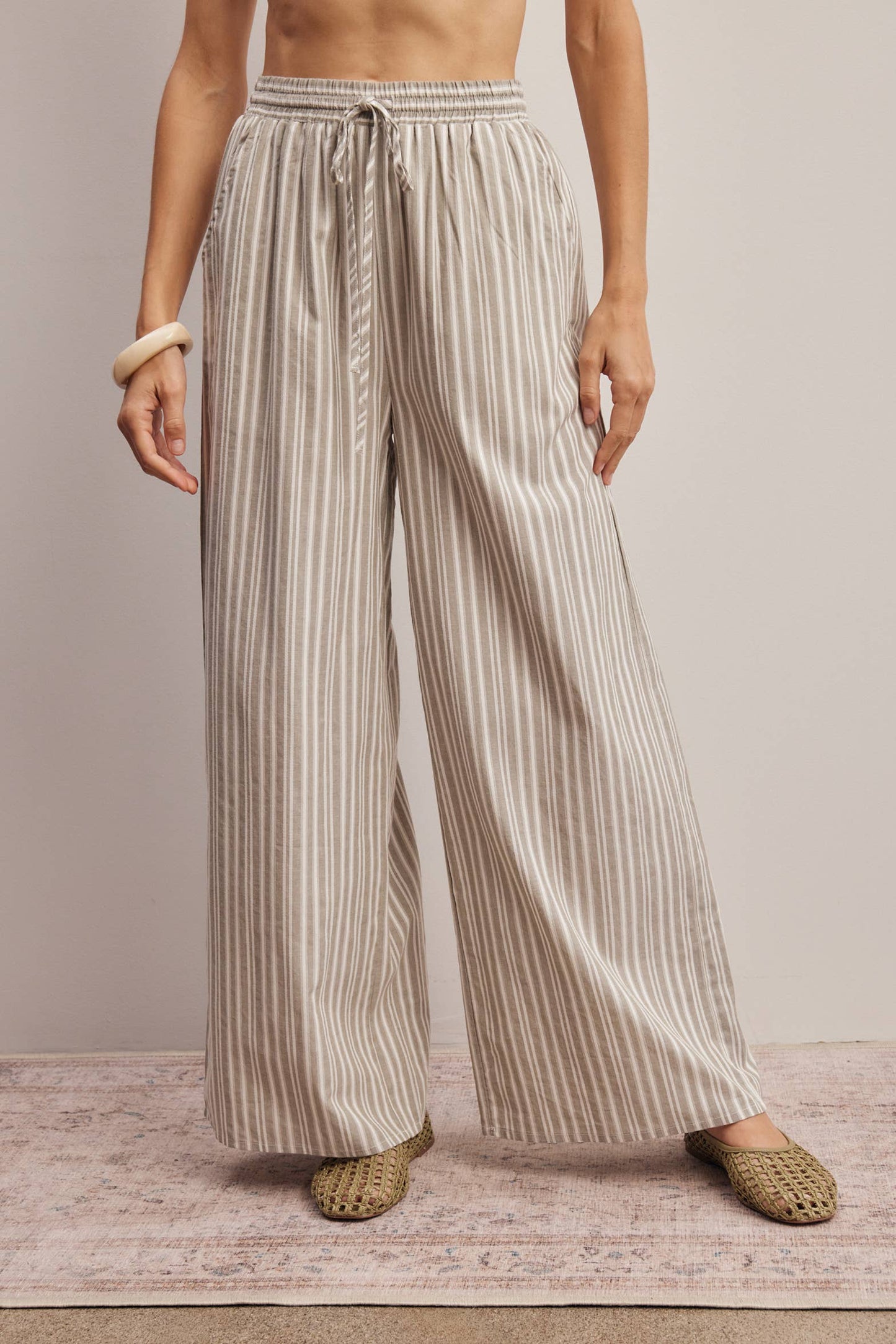 Harbor Light Stripe Wide Leg Pants