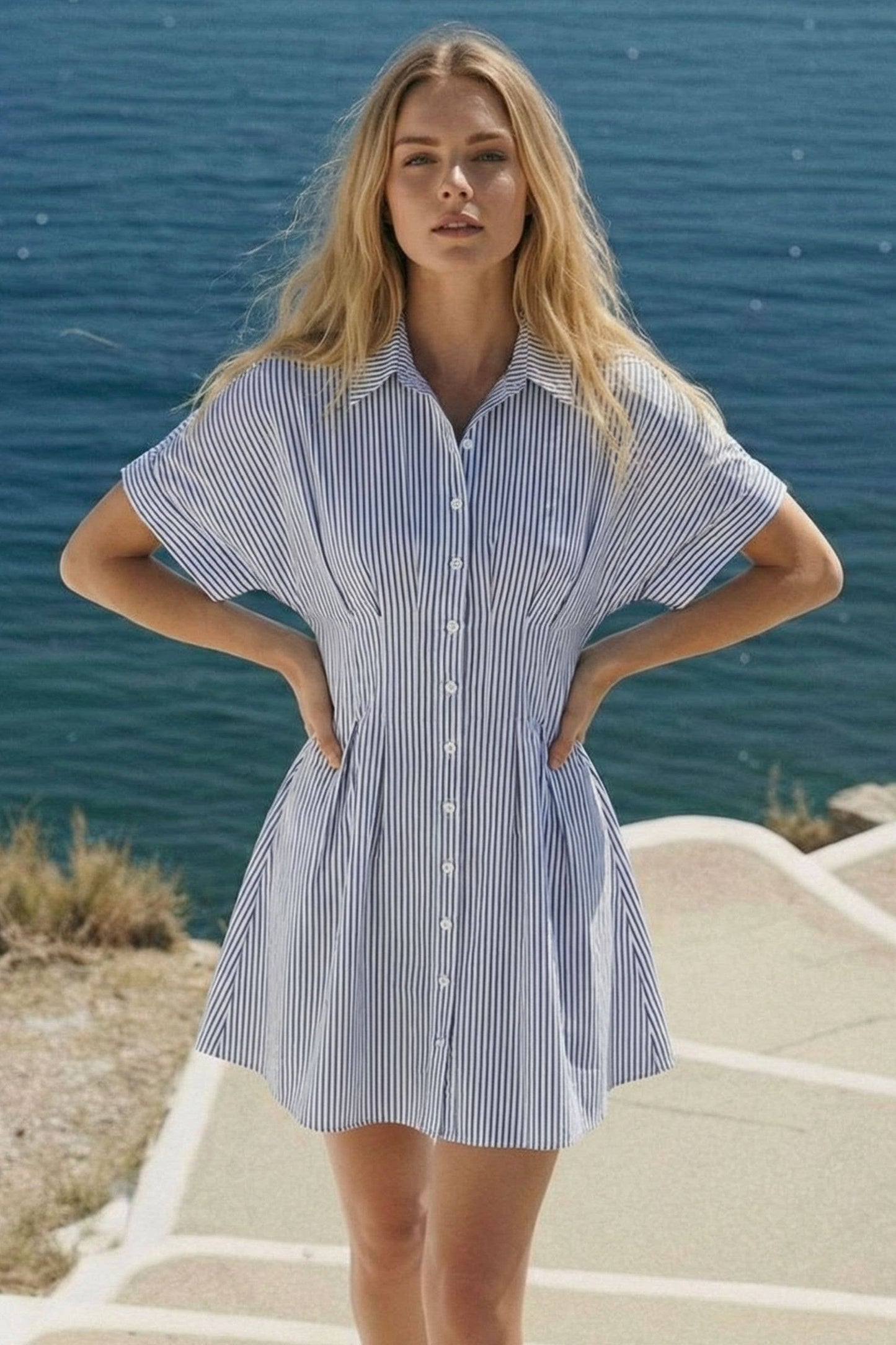 Seabreeze Pinstripe Dress
