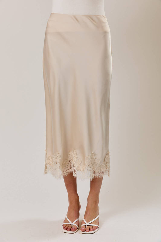 Pearl Tide Midi Skirt