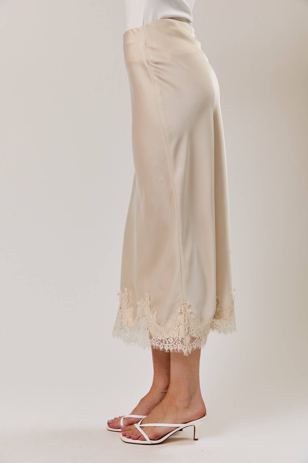Pearl Tide Midi Skirt