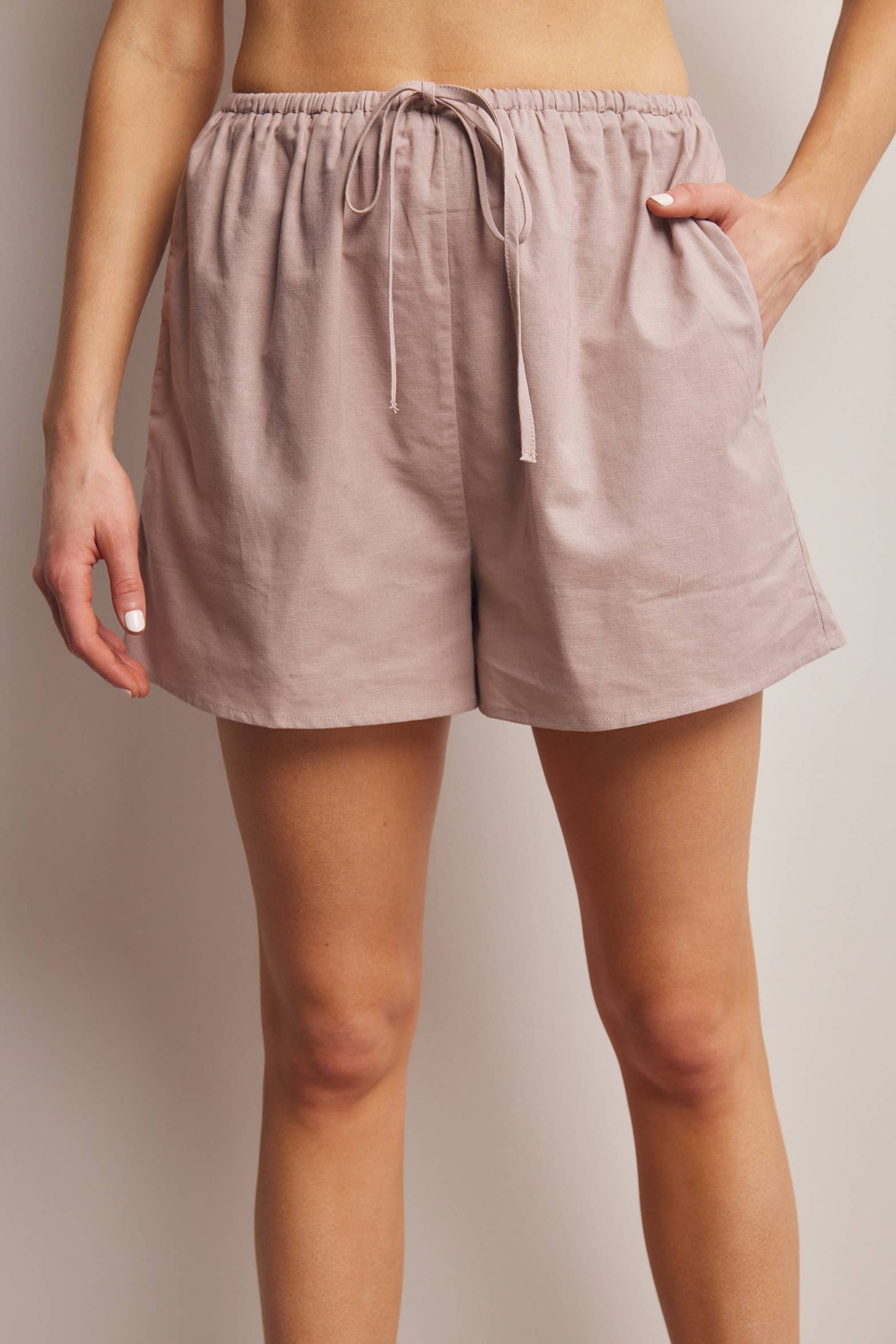 Seaside Linen Drawstring Shorts