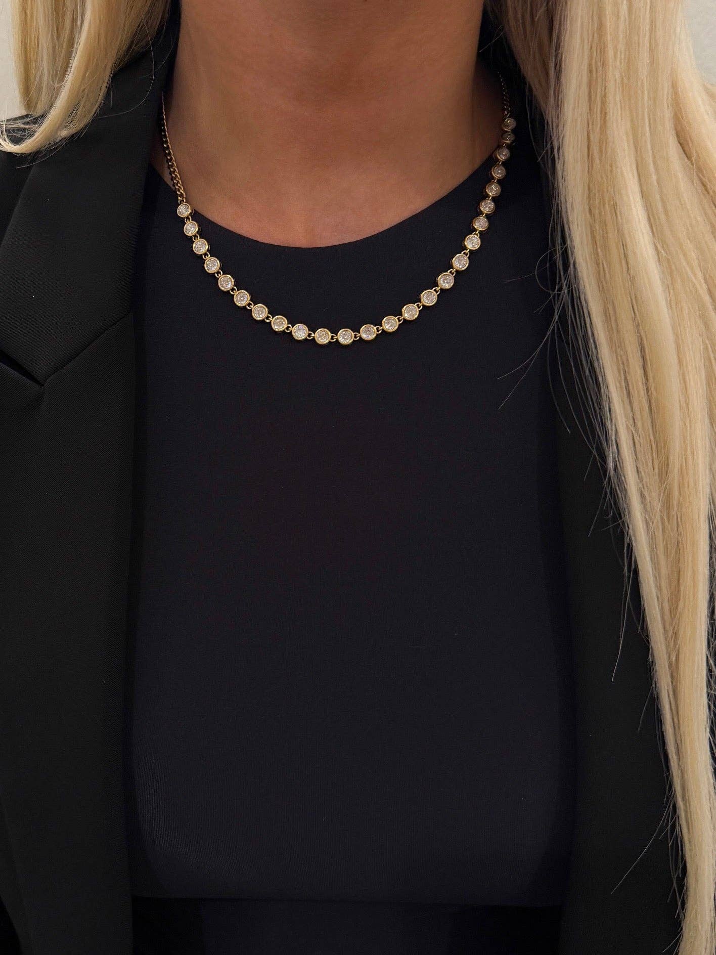 Crystal Row Necklace