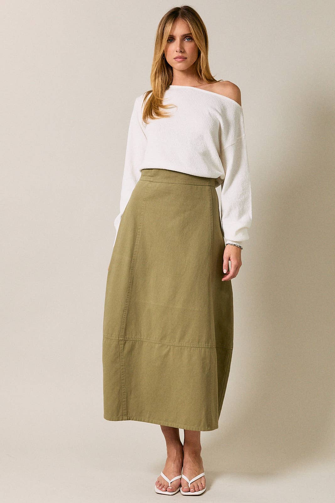 Juniper Barrel Midi Skirt