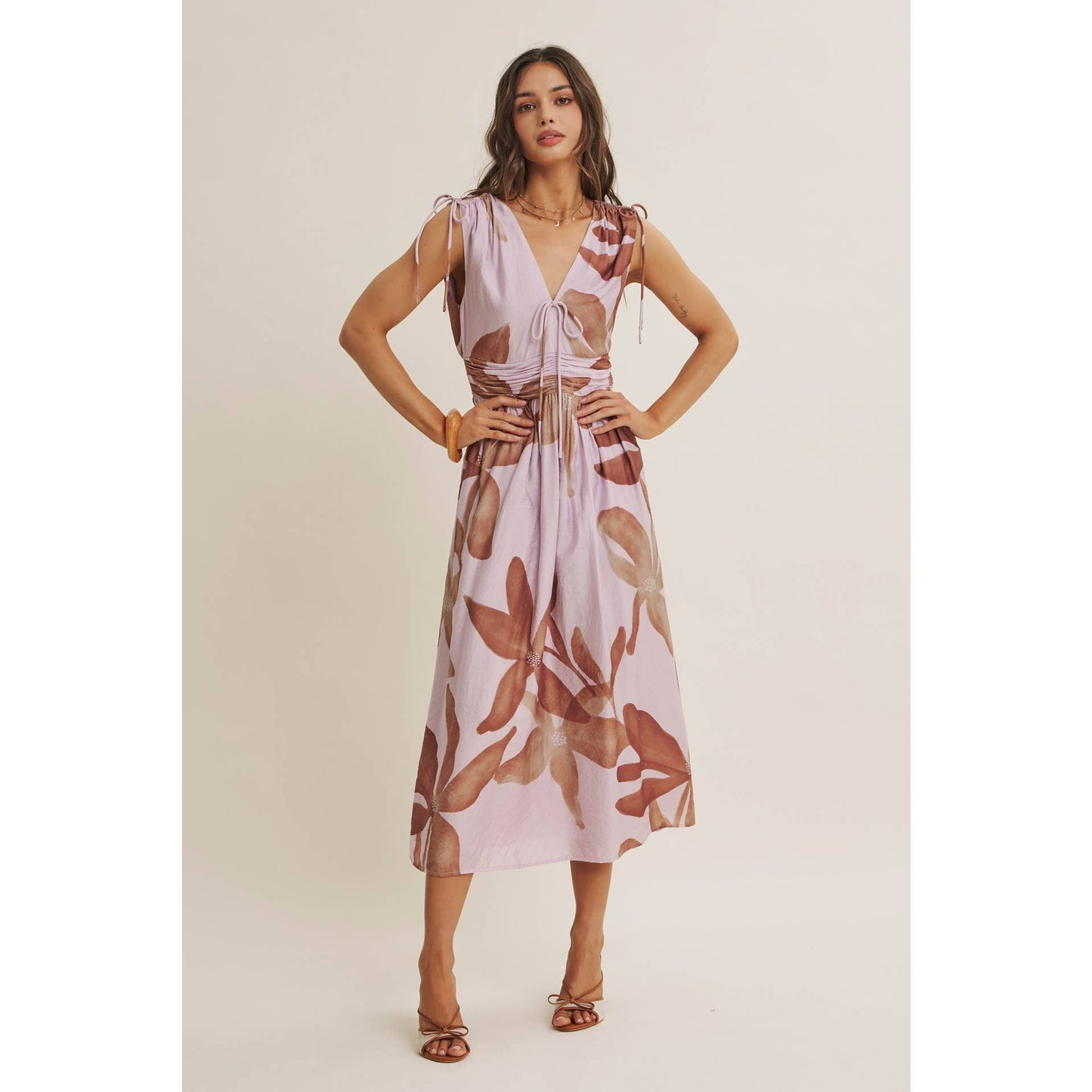 Tropical Sunset Midi Dress
