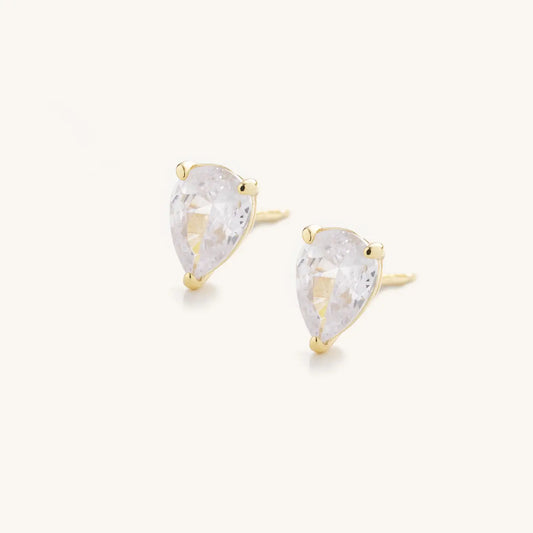 Seaside Chic Pear Cut Diamond Earrings