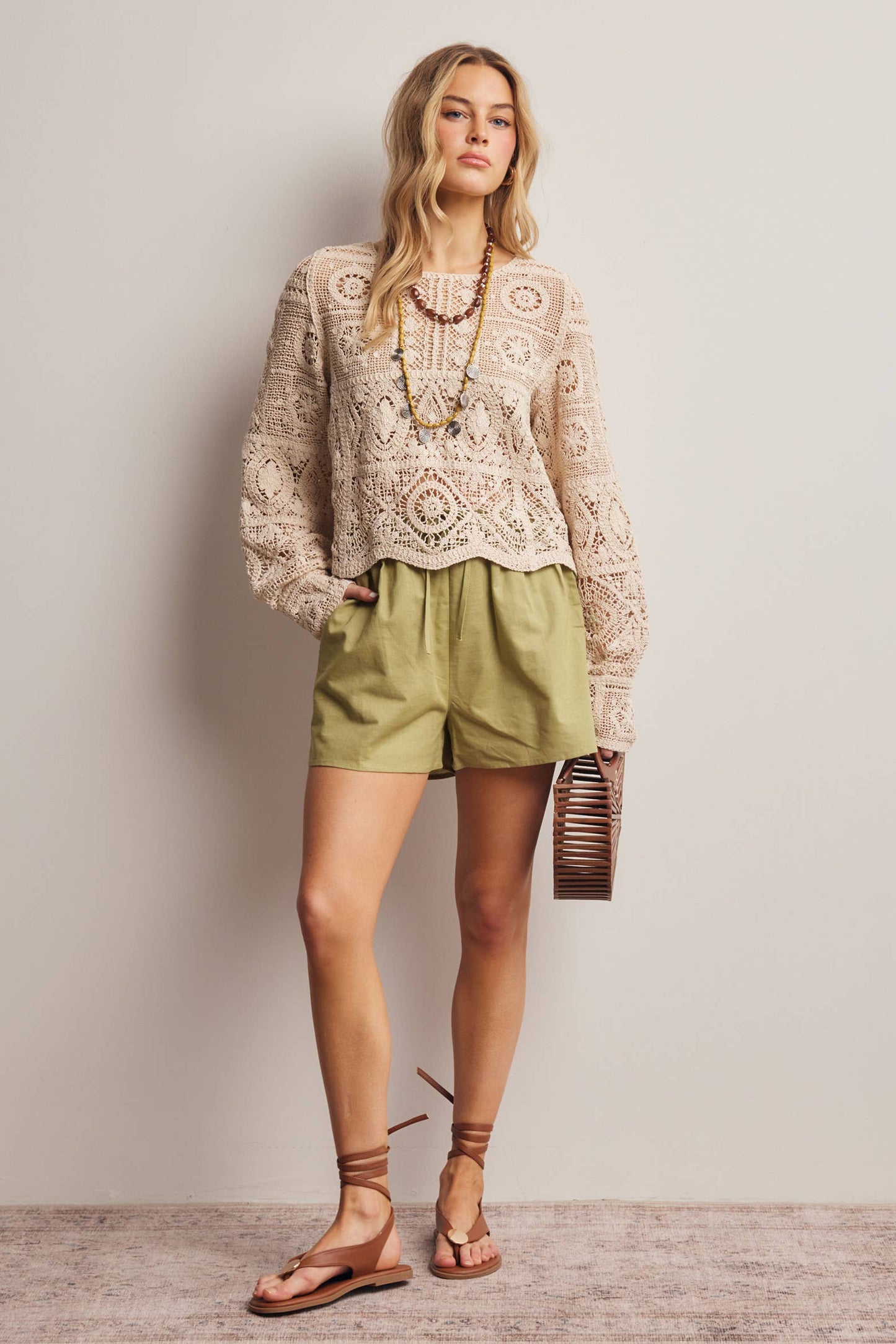 Seaside Linen Drawstring Shorts