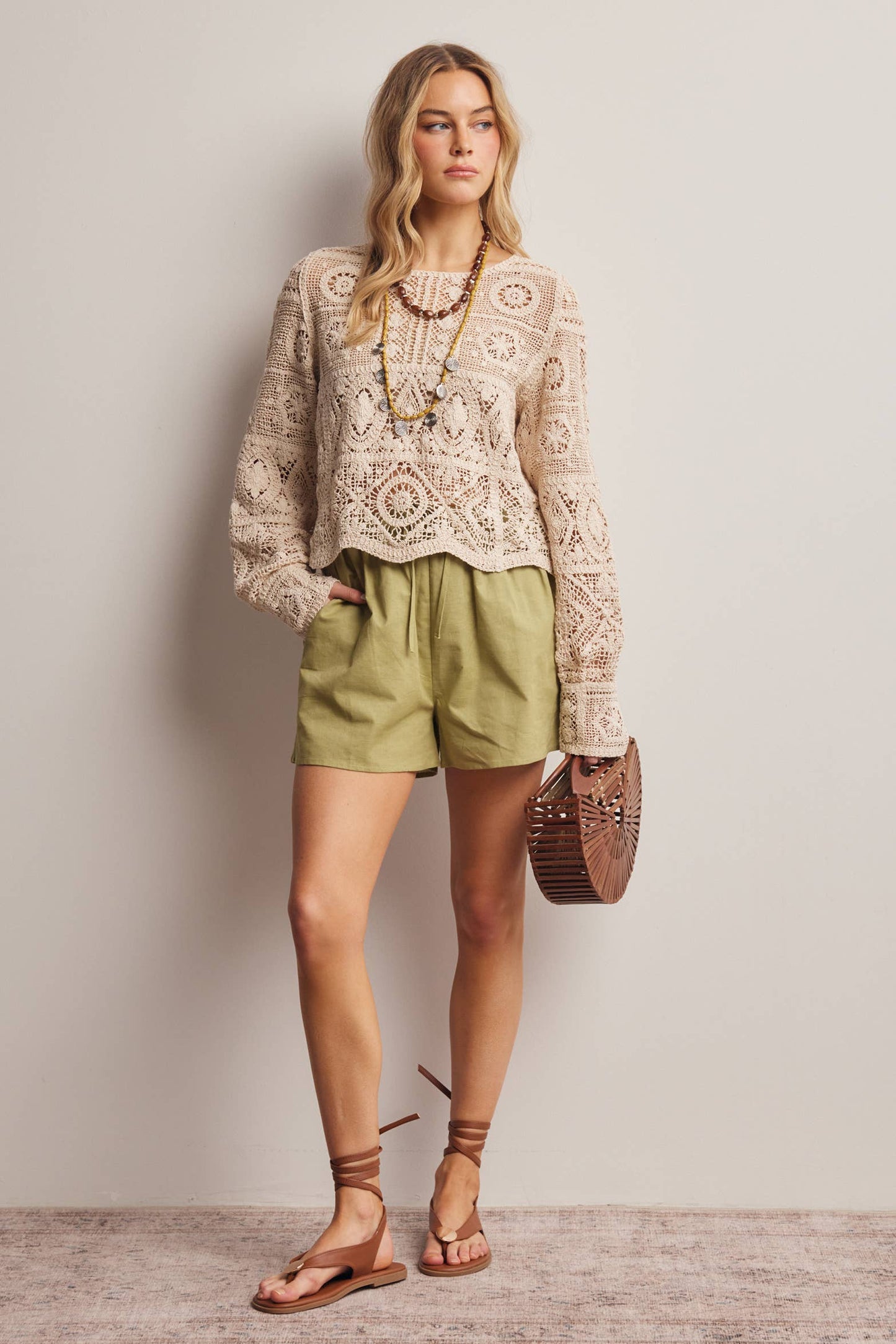 Seaside Linen Drawstring Shorts