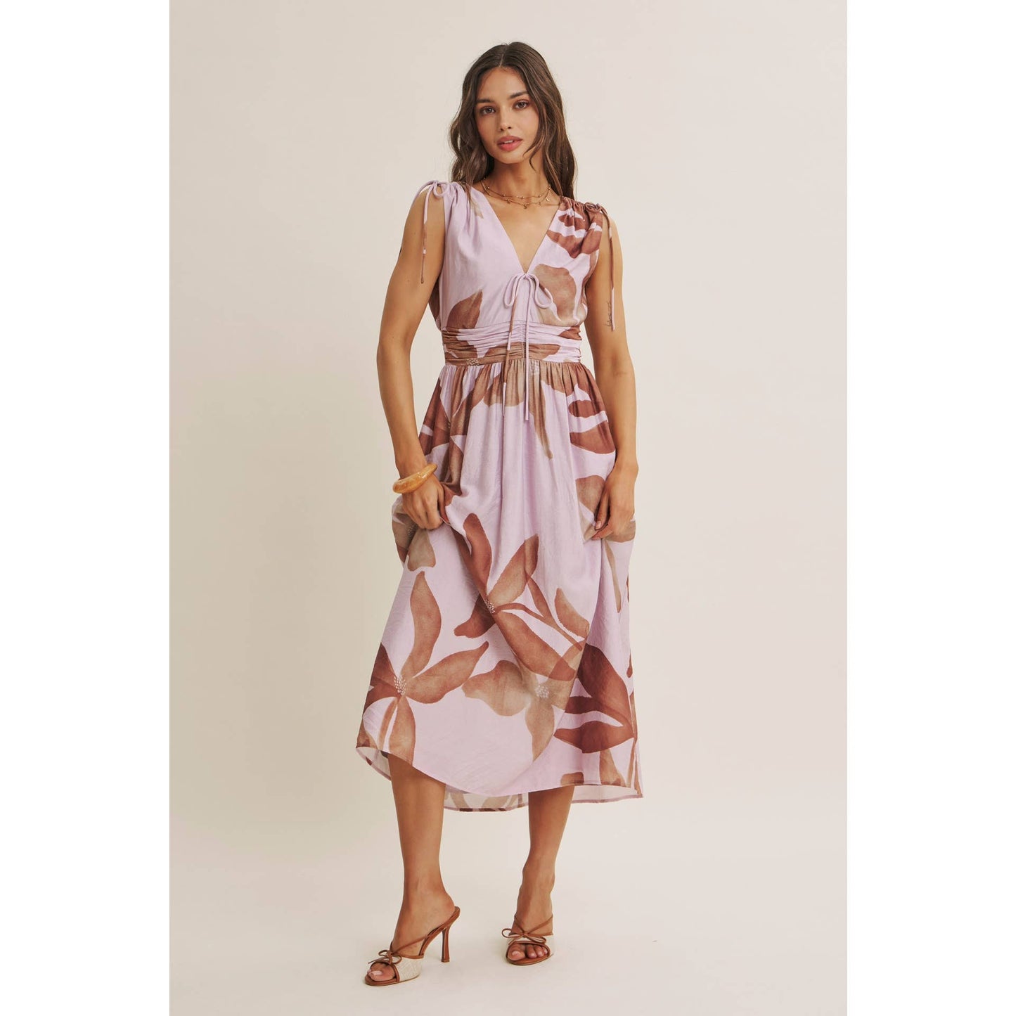 Tropical Sunset Midi Dress