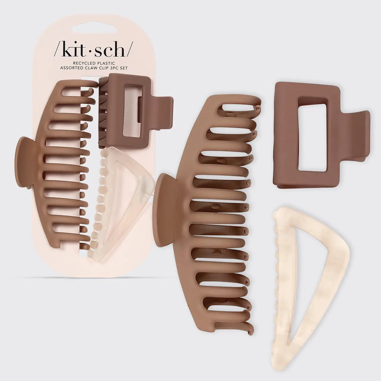 Kitsch Assorted Claw Clips - 3pk